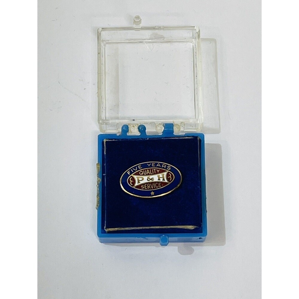 P&H Cranes 5 Years Of Quality Service Pin & Harnischfeger 1/20 10K GF Emp. Name
